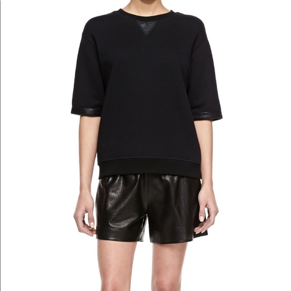 Vince black perforated leather shorts in size XXS - gorgeous and sold out!
